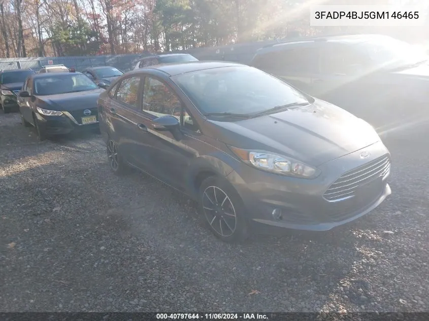 2016 Ford Fiesta Se VIN: 3FADP4BJ5GM146465 Lot: 40797644