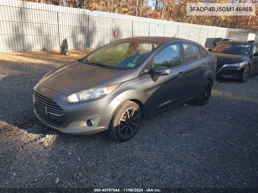 2016 Ford Fiesta Se VIN: 3FADP4BJ5GM146465 Lot: 40797644