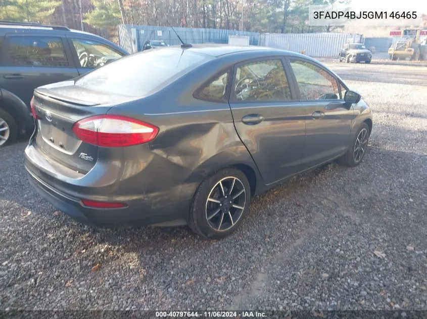 2016 Ford Fiesta Se VIN: 3FADP4BJ5GM146465 Lot: 40797644