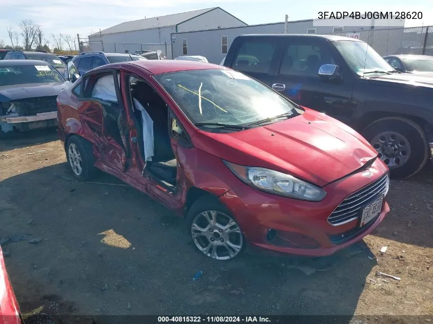 2016 Ford Fiesta Se VIN: 3FADP4BJ0GM128620 Lot: 40815322