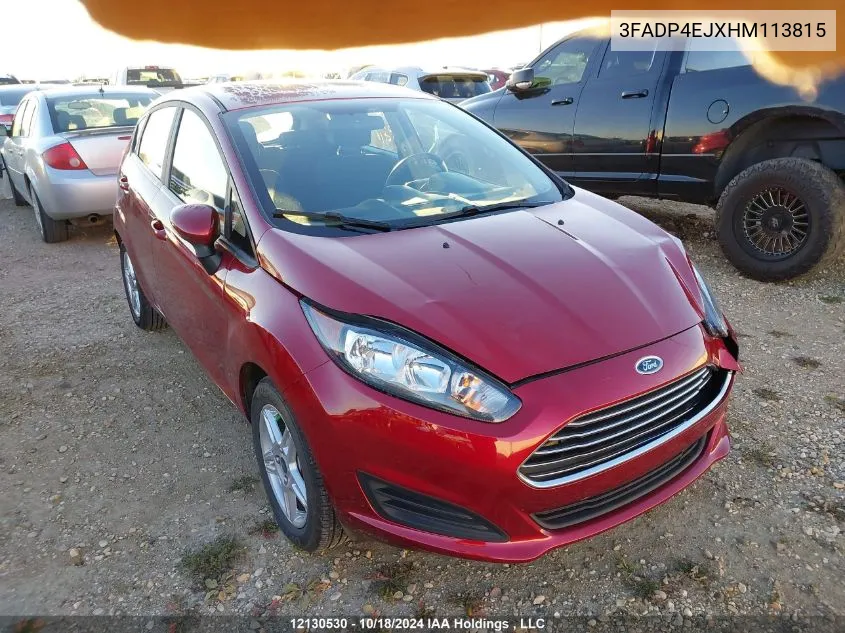 2017 Ford Fiesta Se VIN: 3FADP4EJXHM113815 Lot: 12130530