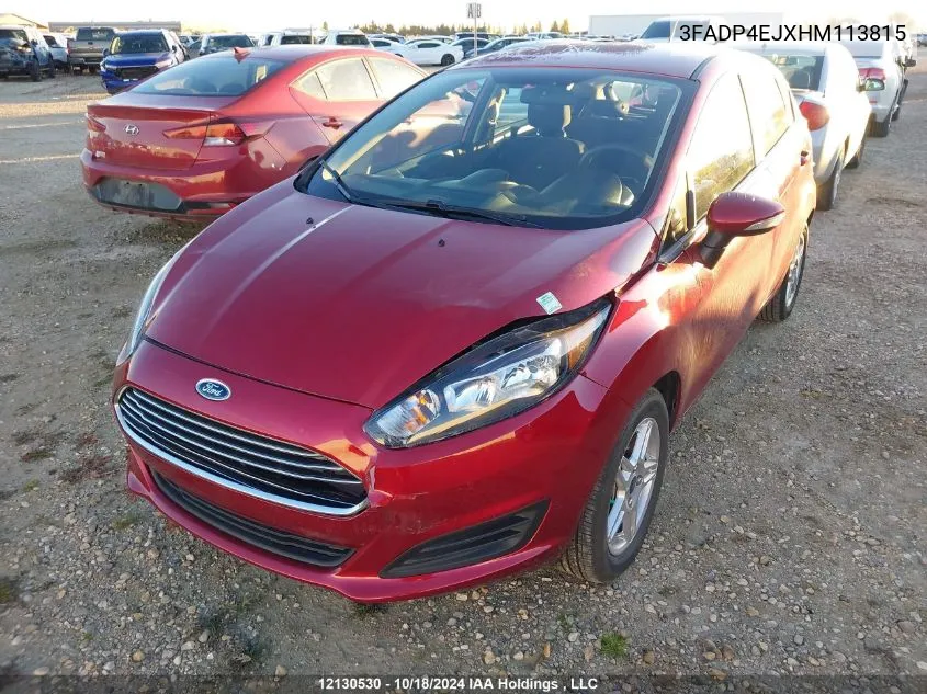 2017 Ford Fiesta Se VIN: 3FADP4EJXHM113815 Lot: 12130530