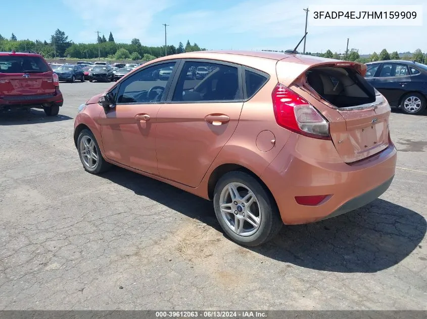 2017 Ford Fiesta Se VIN: 3FADP4EJ7HM159909 Lot: 39612063