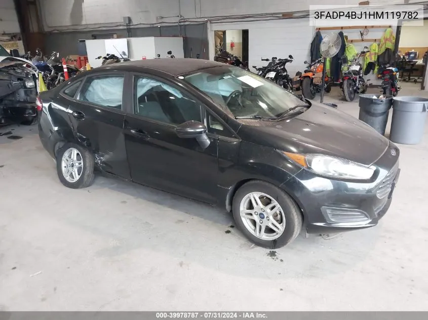 2017 Ford Fiesta Se VIN: 3FADP4BJ1HM119782 Lot: 39978787