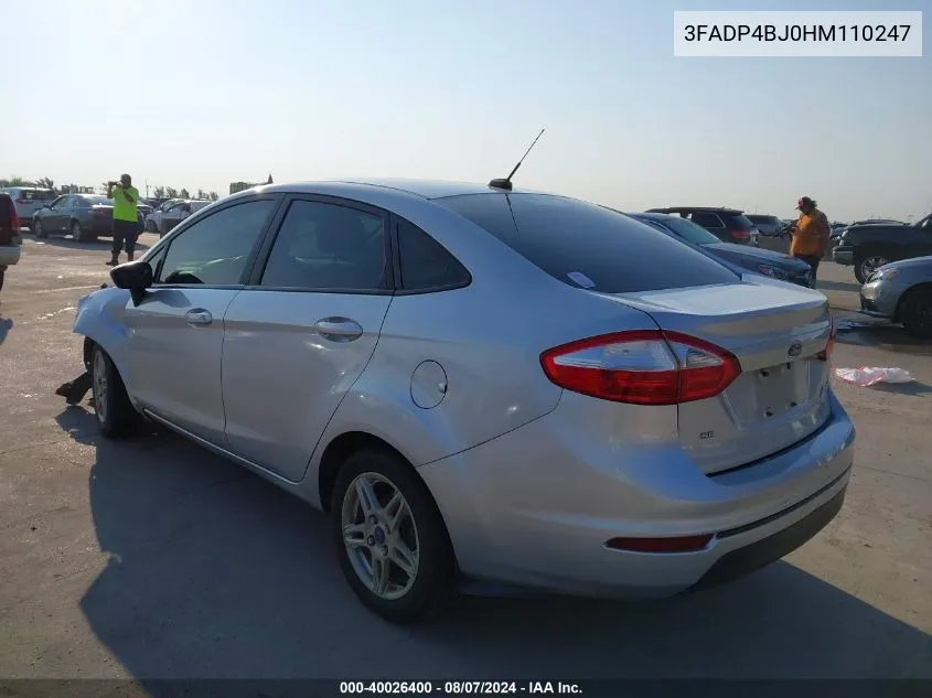 3FADP4BJ0HM110247 2017 Ford Fiesta Se