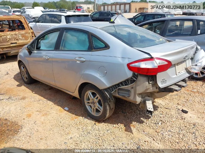 2017 Ford Fiesta Se VIN: 3FADP4BJ2HM170773 Lot: 40096118