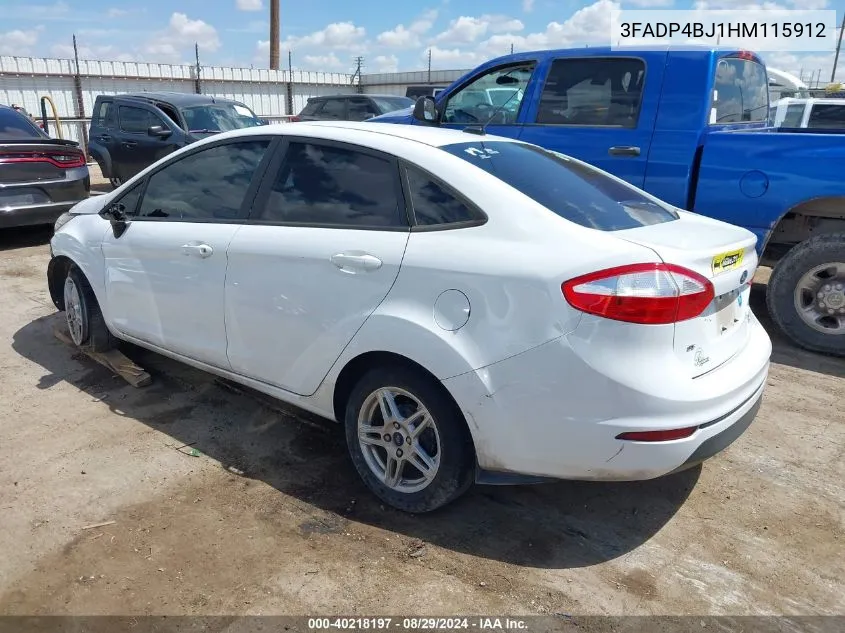 3FADP4BJ1HM115912 2017 Ford Fiesta Se