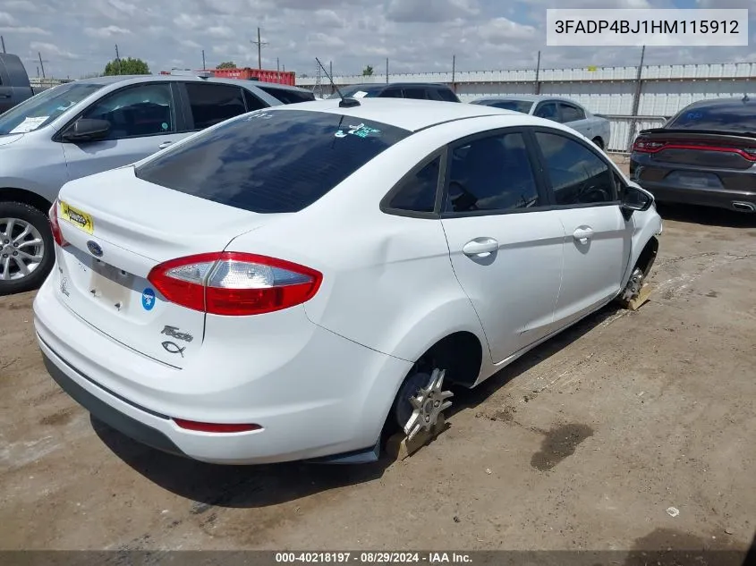 3FADP4BJ1HM115912 2017 Ford Fiesta Se