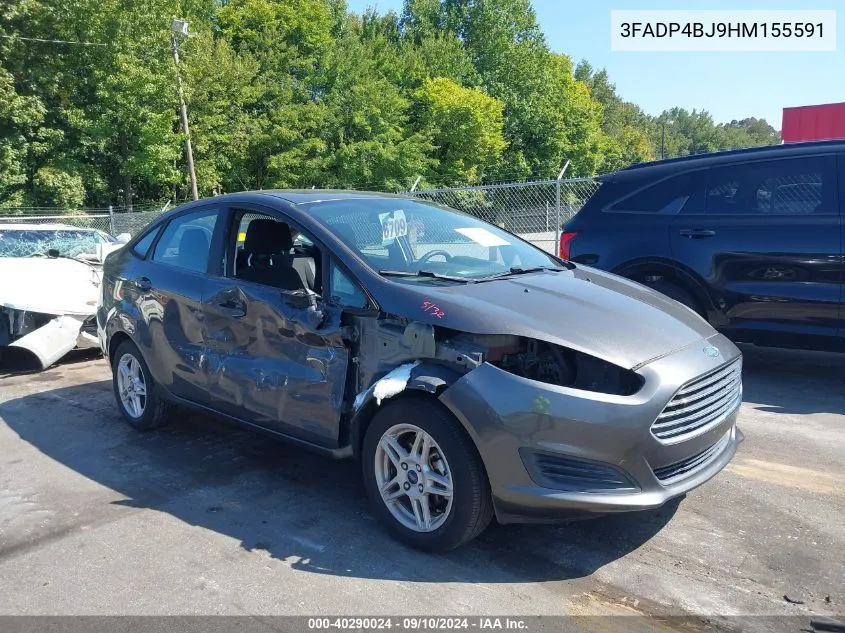 2017 Ford Fiesta Se VIN: 3FADP4BJ9HM155591 Lot: 40290024