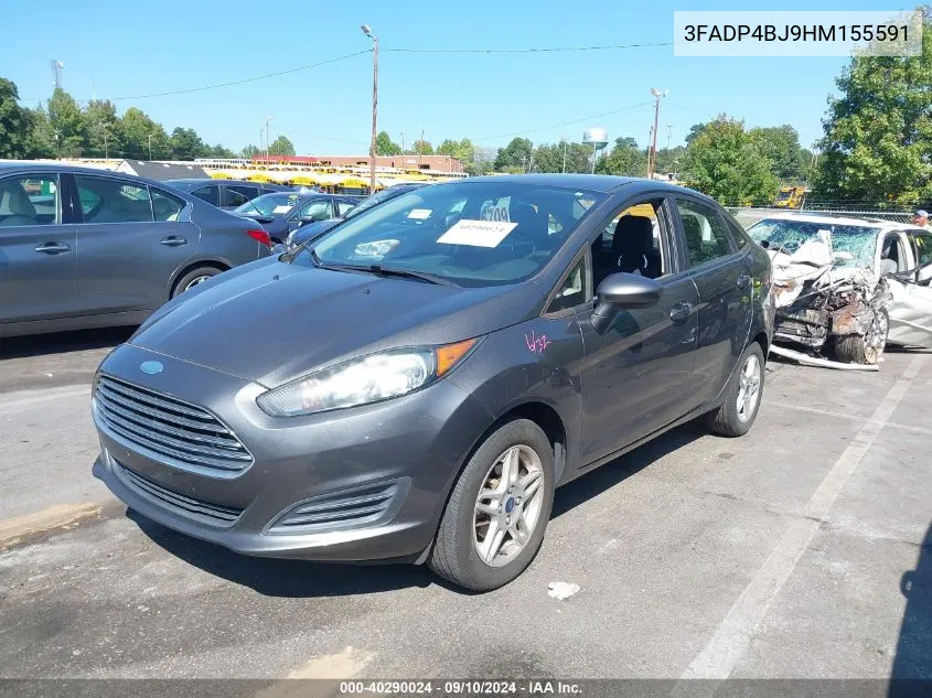 2017 Ford Fiesta Se VIN: 3FADP4BJ9HM155591 Lot: 40290024