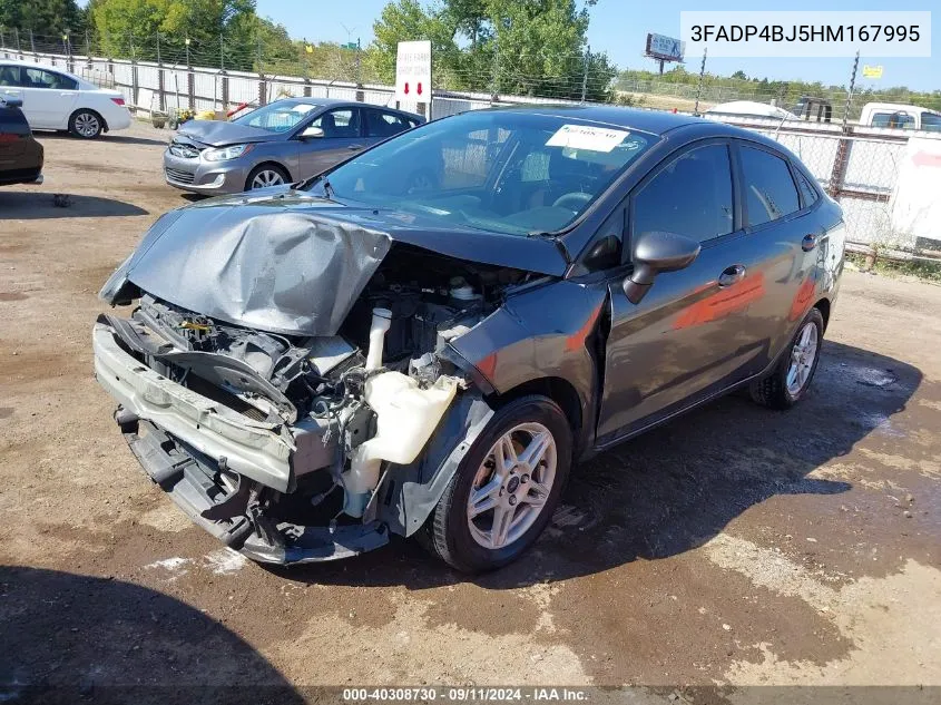 2017 Ford Fiesta Se VIN: 3FADP4BJ5HM167995 Lot: 40308730