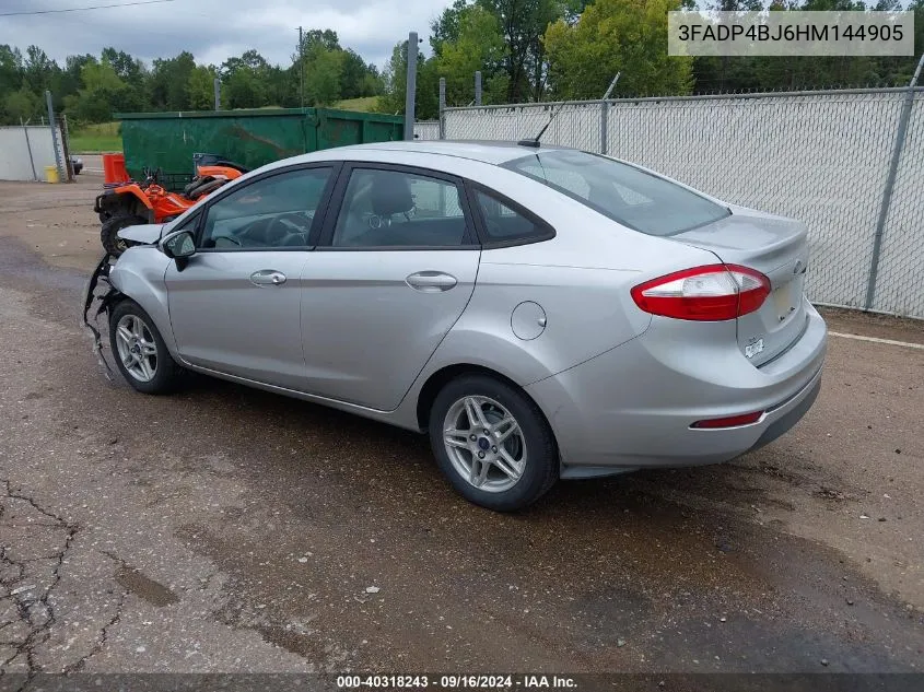 3FADP4BJ6HM144905 2017 Ford Fiesta Se