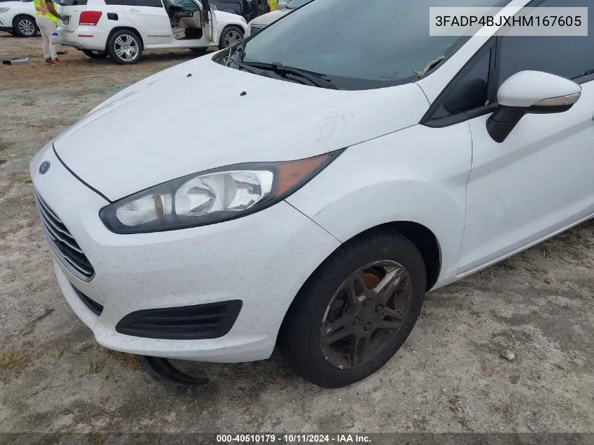 2017 Ford Fiesta Se VIN: 3FADP4BJXHM167605 Lot: 40510179