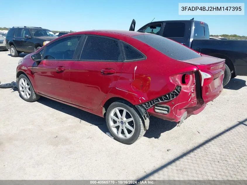 2017 Ford Fiesta Se VIN: 3FADP4BJ2HM147395 Lot: 40565770