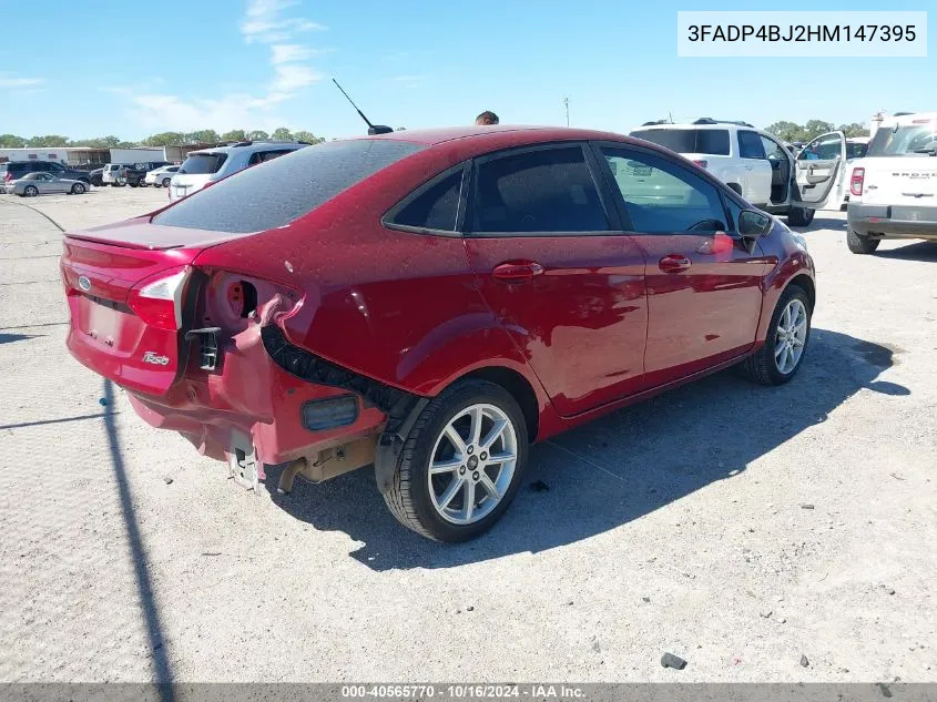 2017 Ford Fiesta Se VIN: 3FADP4BJ2HM147395 Lot: 40565770