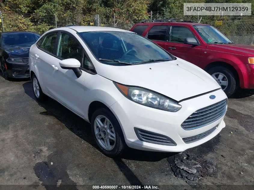 2017 Ford Fiesta Se VIN: 3FADP4BJ7HM129359 Lot: 40590007