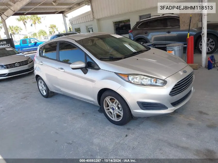 2017 Ford Fiesta Se VIN: 3FADP4EJ8HM118513 Lot: 40593287