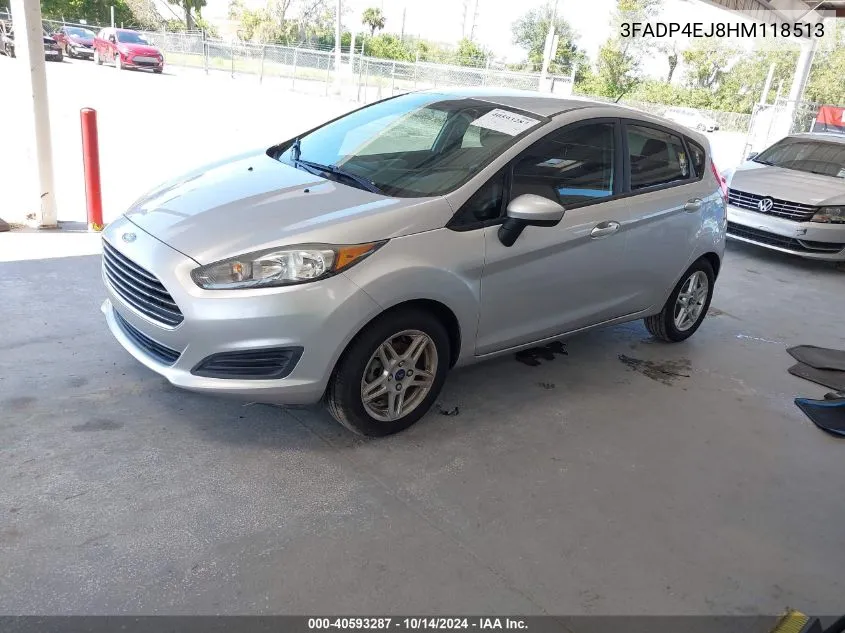 2017 Ford Fiesta Se VIN: 3FADP4EJ8HM118513 Lot: 40593287