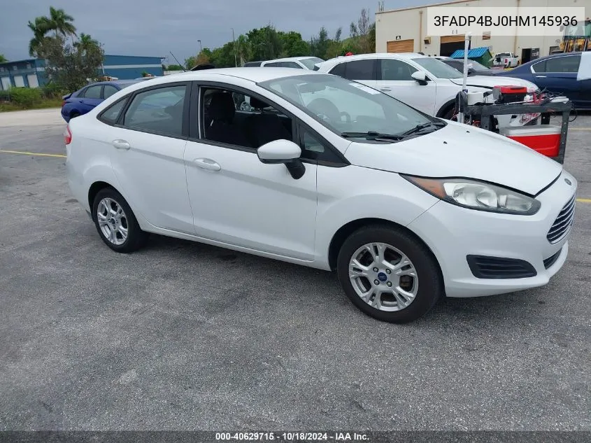 2017 Ford Fiesta Se VIN: 3FADP4BJ0HM145936 Lot: 40629715