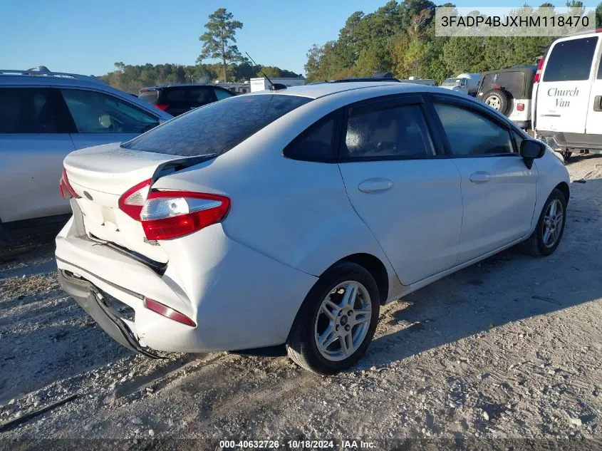 2017 Ford Fiesta Se VIN: 3FADP4BJXHM118470 Lot: 40632726