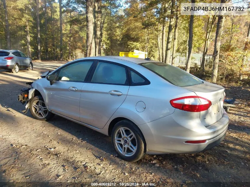 2017 Ford Fiesta Se VIN: 3FADP4BJ6HM167732 Lot: 40689212