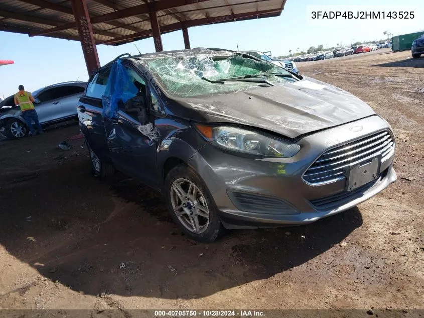 2017 Ford Fiesta Se VIN: 3FADP4BJ2HM143525 Lot: 40705750