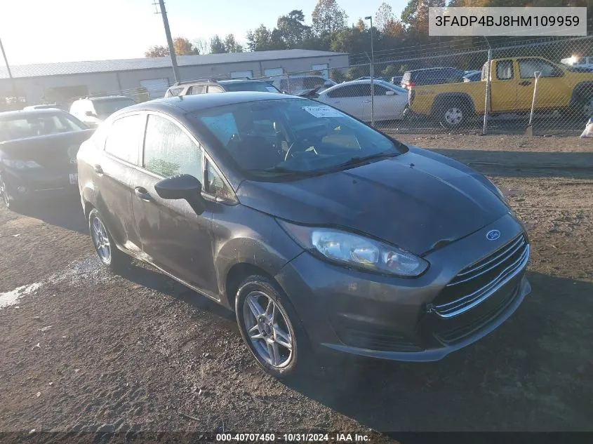 2017 Ford Fiesta Se VIN: 3FADP4BJ8HM109959 Lot: 40707450