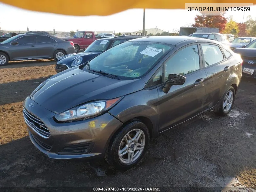 2017 Ford Fiesta Se VIN: 3FADP4BJ8HM109959 Lot: 40707450