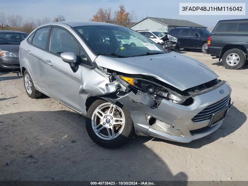 2017 Ford Fiesta Se VIN: 3FADP4BJ1HM116042 Lot: 40735423