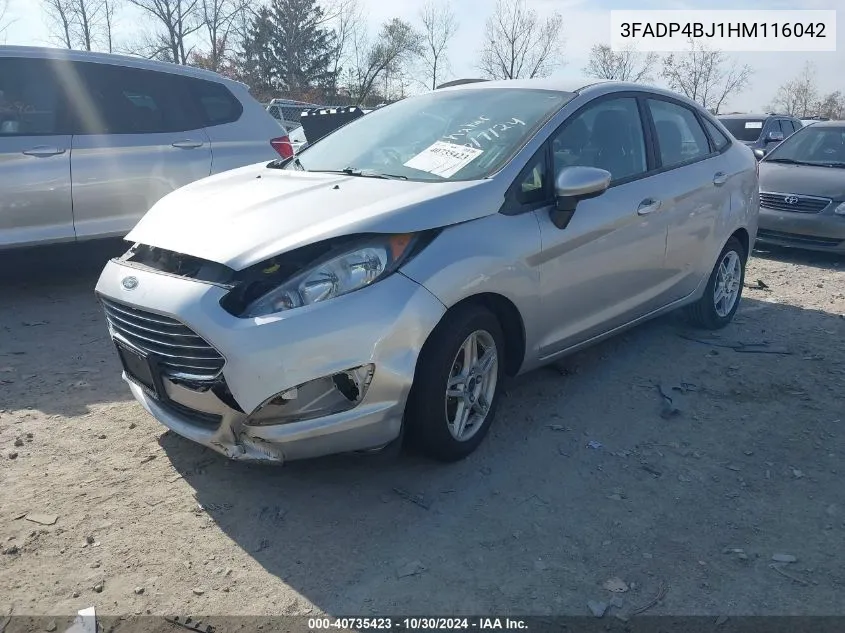 2017 Ford Fiesta Se VIN: 3FADP4BJ1HM116042 Lot: 40735423