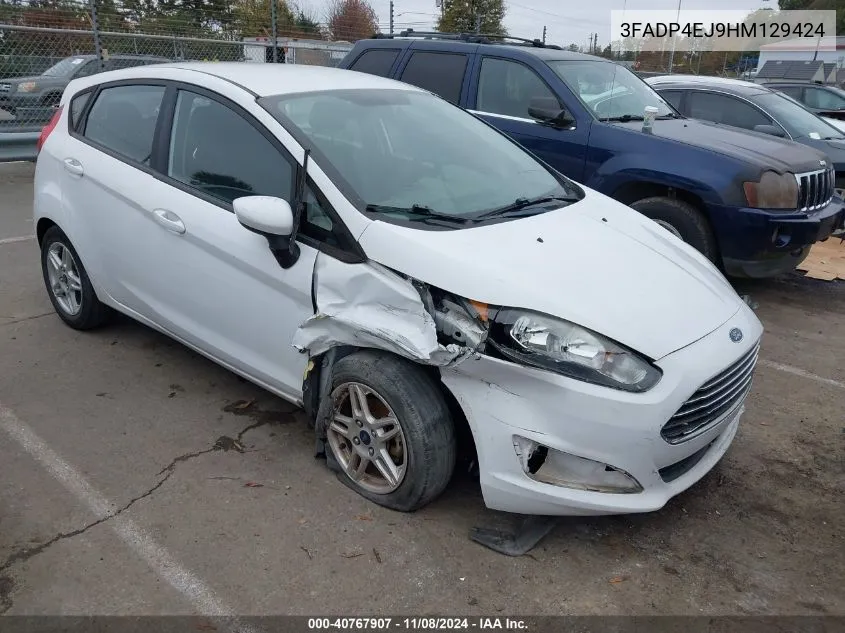 2017 Ford Fiesta Se VIN: 3FADP4EJ9HM129424 Lot: 40767907