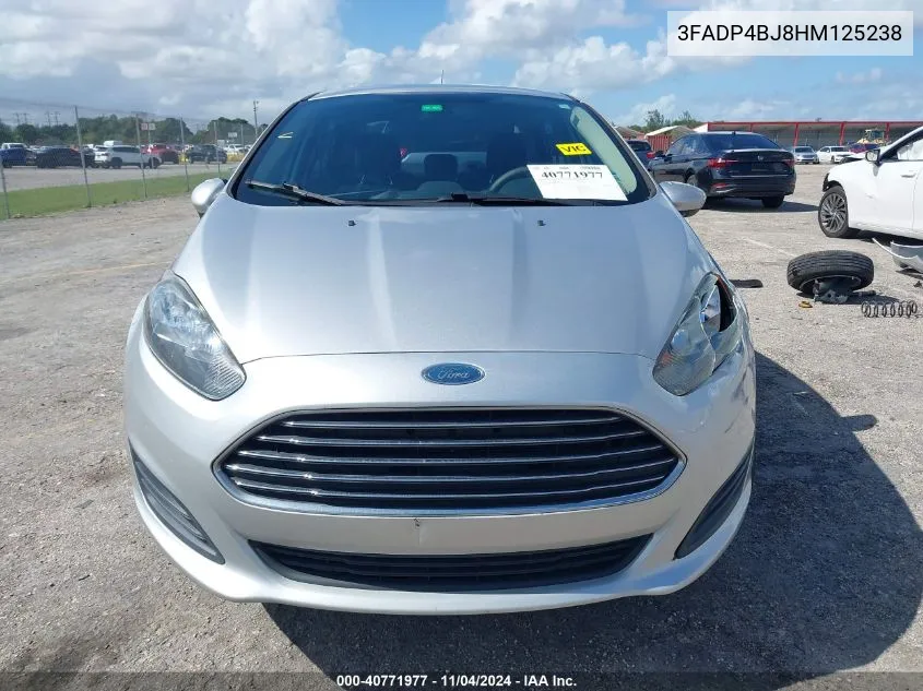 2017 Ford Fiesta Se VIN: 3FADP4BJ8HM125238 Lot: 40771977