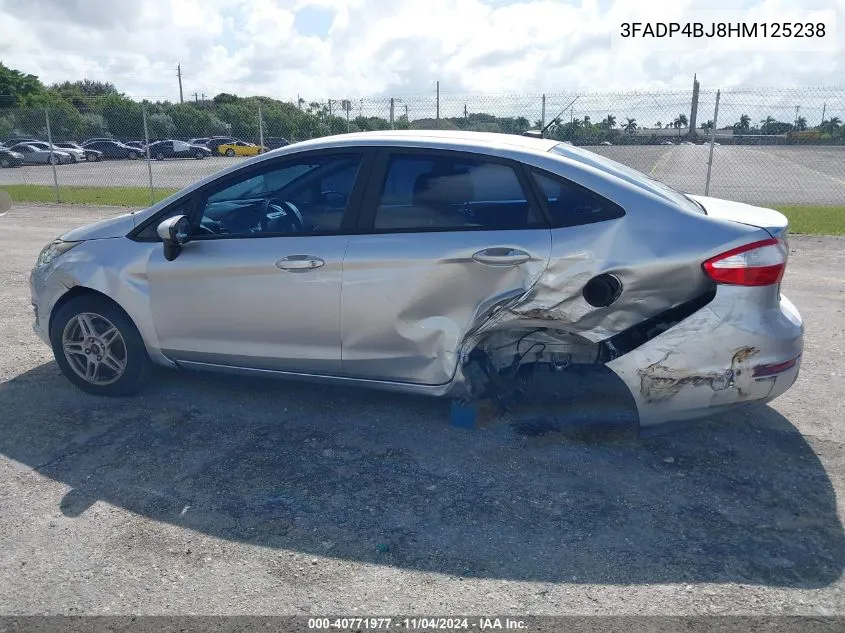 2017 Ford Fiesta Se VIN: 3FADP4BJ8HM125238 Lot: 40771977