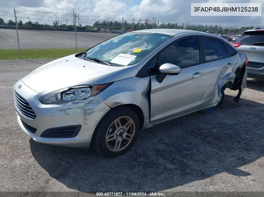 2017 Ford Fiesta Se VIN: 3FADP4BJ8HM125238 Lot: 40771977