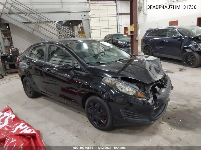 2017 Ford Fiesta S VIN: 3FADP4AJ7HM131730 Lot: 40786586