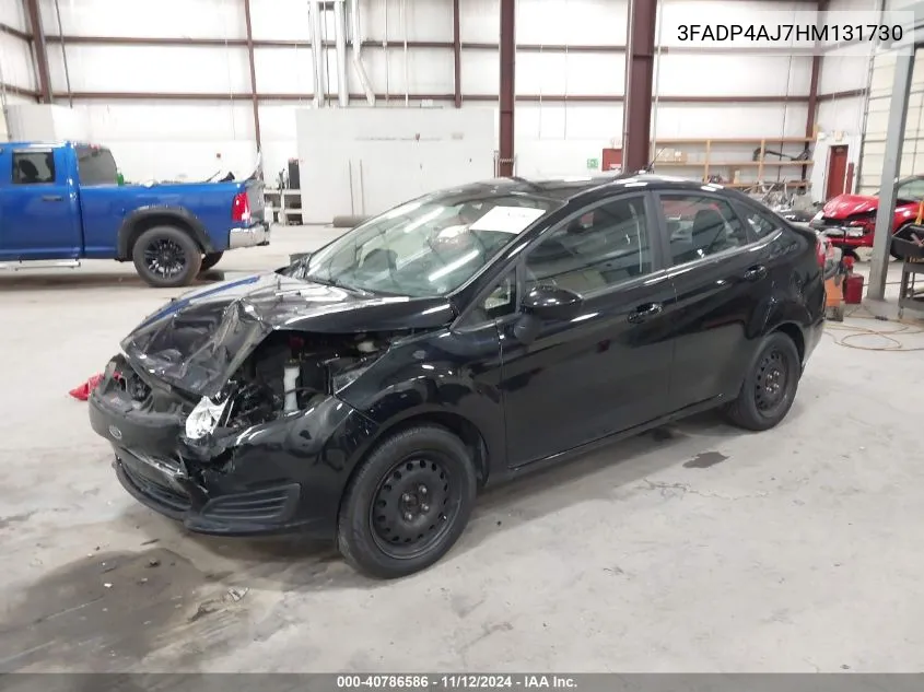 2017 Ford Fiesta S VIN: 3FADP4AJ7HM131730 Lot: 40786586