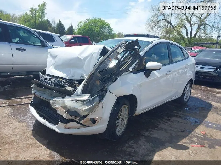 2017 Ford Fiesta Se VIN: 3FADP4BJ4HM157765 Lot: 40847135