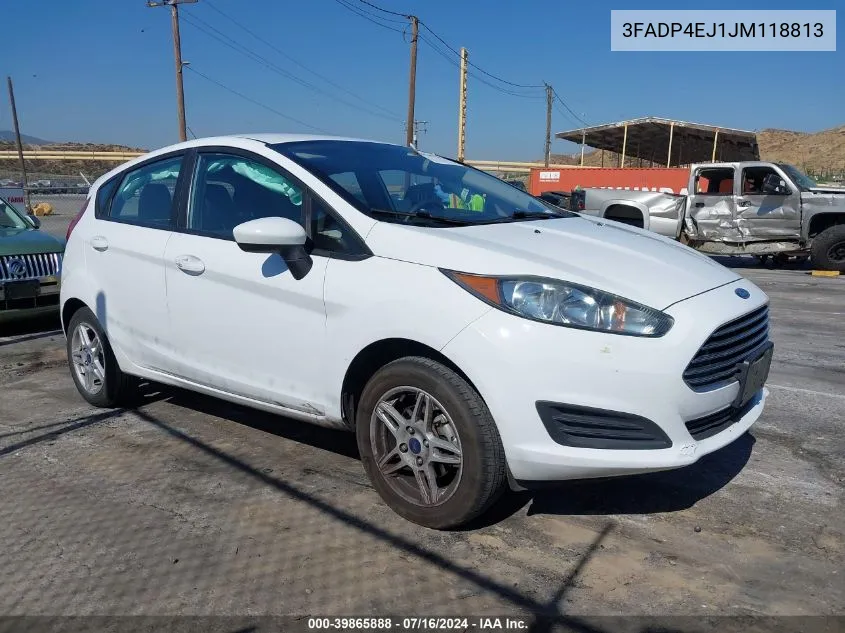 2018 Ford Fiesta Se VIN: 3FADP4EJ1JM118813 Lot: 39865888