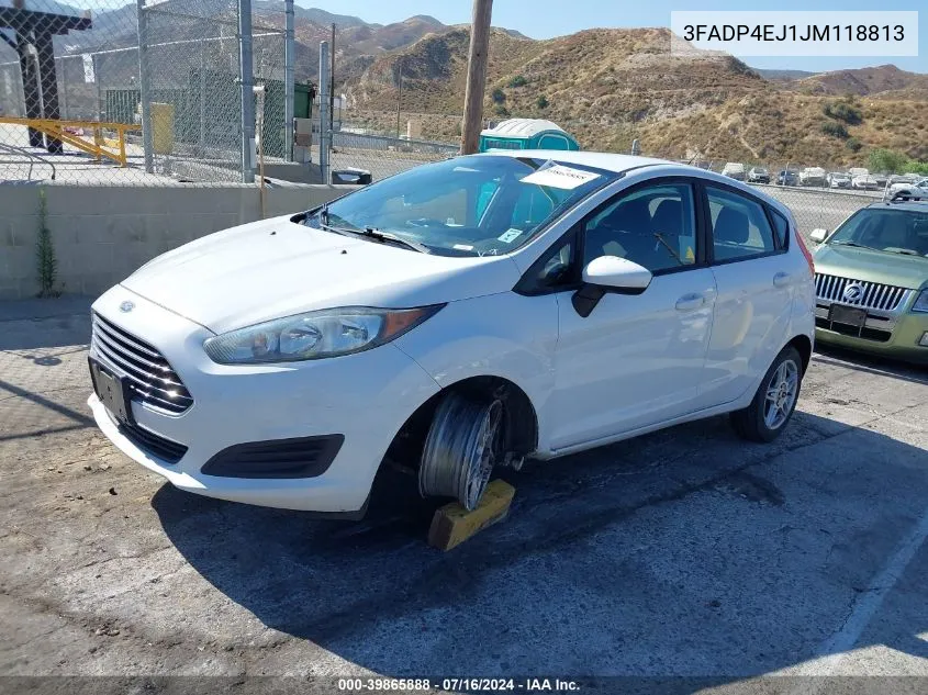 2018 Ford Fiesta Se VIN: 3FADP4EJ1JM118813 Lot: 39865888