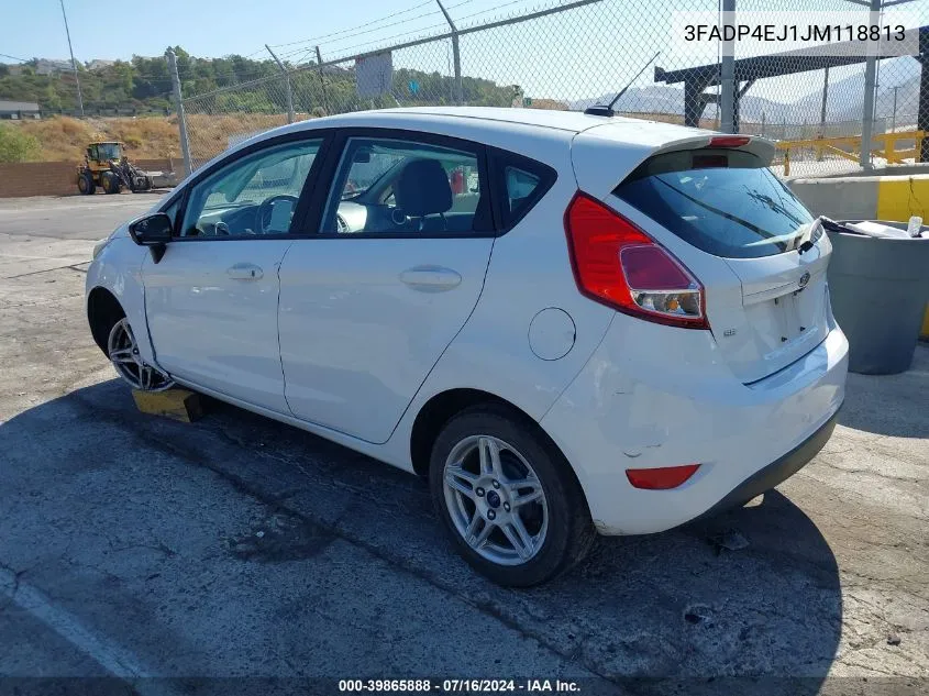 3FADP4EJ1JM118813 2018 Ford Fiesta Se