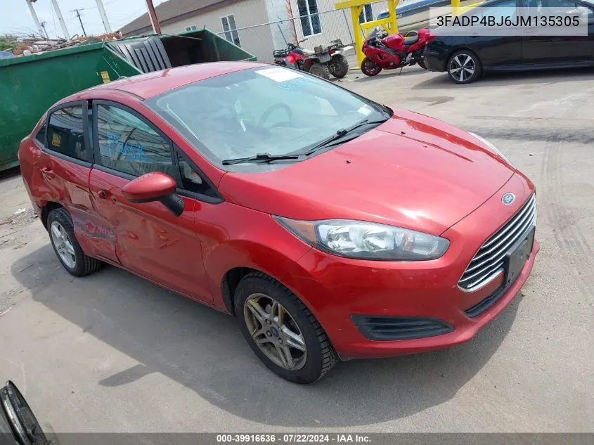 3FADP4BJ6JM135305 2018 Ford Fiesta Se