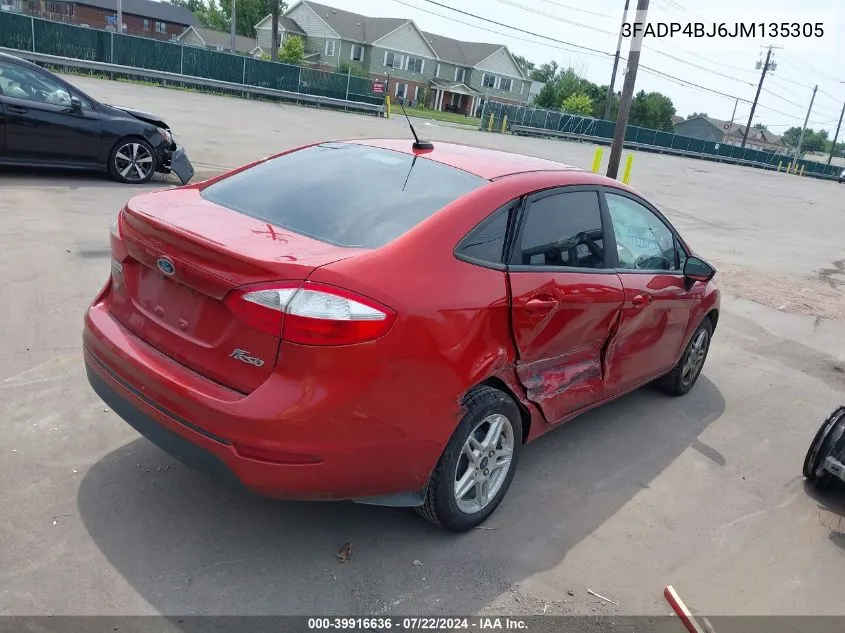 2018 Ford Fiesta Se VIN: 3FADP4BJ6JM135305 Lot: 39916636