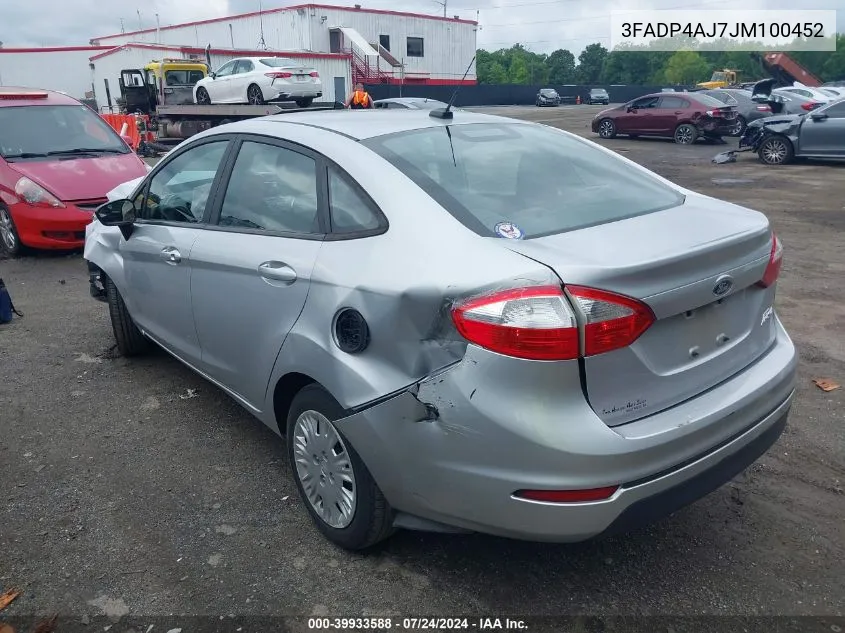 3FADP4AJ7JM100452 2018 Ford Fiesta S