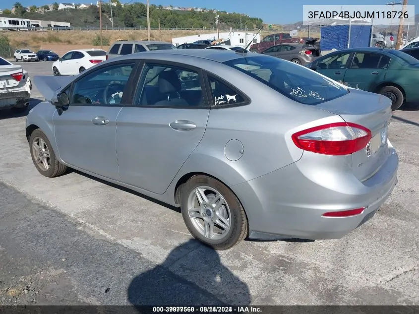 3FADP4BJ0JM118726 2018 Ford Fiesta Se