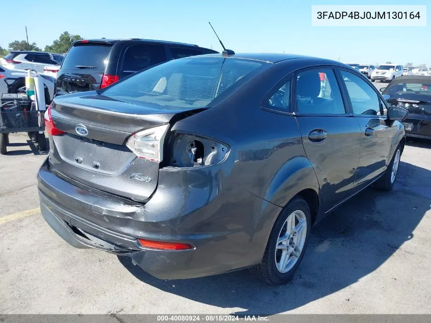 3FADP4BJ0JM130164 2018 Ford Fiesta Se