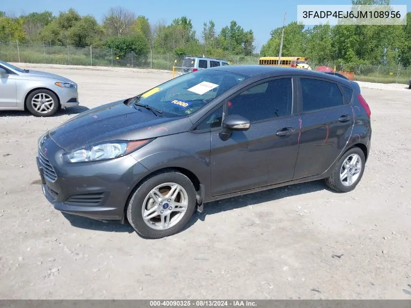 2018 Ford Fiesta Se VIN: 3FADP4EJ6JM108956 Lot: 40090325