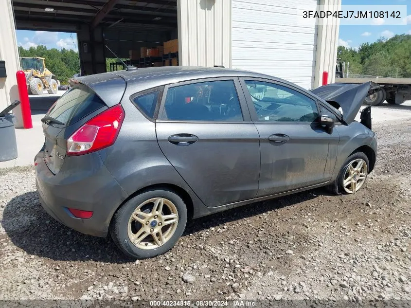 2018 Ford Fiesta Se VIN: 3FADP4EJ7JM108142 Lot: 40234815