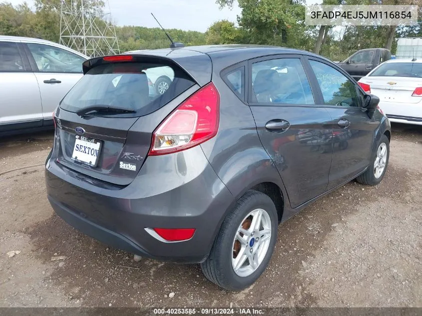 2018 Ford Fiesta Se VIN: 3FADP4EJ5JM116854 Lot: 40253585