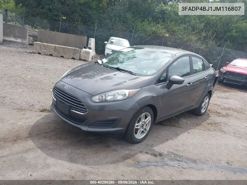 3FADP4BJ1JM116807 2018 Ford Fiesta Se