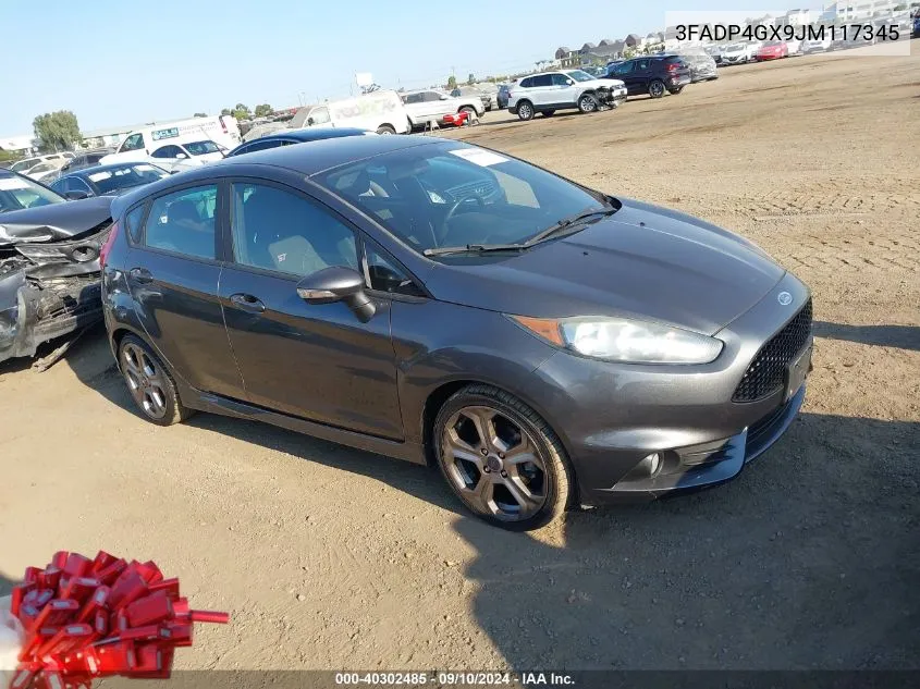 2018 Ford Fiesta St VIN: 3FADP4GX9JM117345 Lot: 40302485